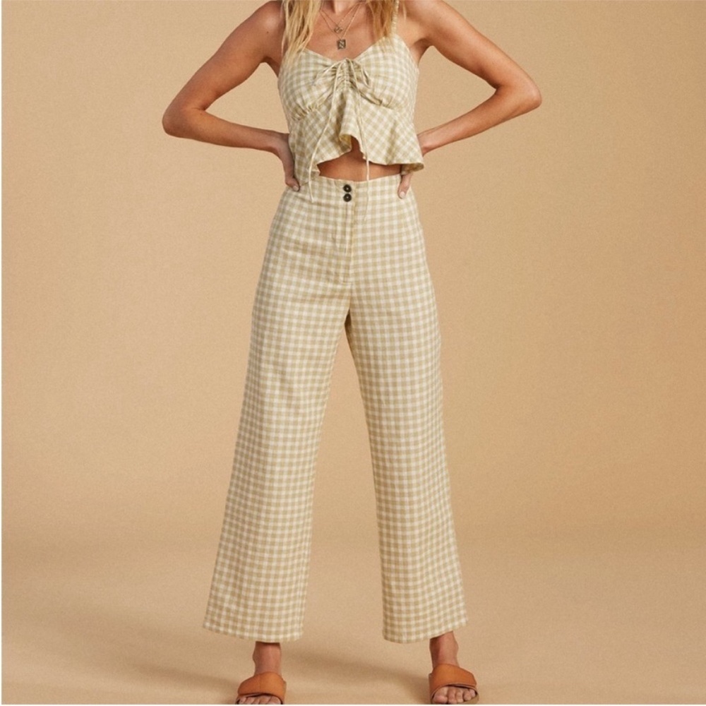 Billabong x Salty Blonde Tidal Gingham Top